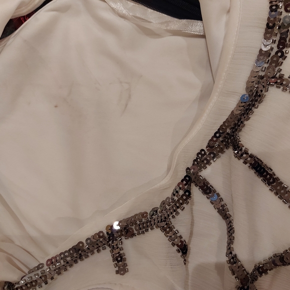 ❣️Ladies sequin white/black dress size XL (#308) - Picture 8 of 12